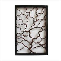 Snake Wood Teak Framed Wall Panel