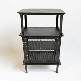 Industrial Iron Side Cabinet