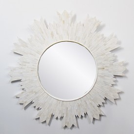 Bone Inlay Sun Mirror Frame