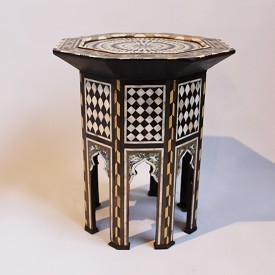 Inlay Octagonal Moroccan Side Table By FURNITURE CONCEPTS
