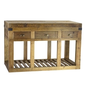 Reclaimed Elm Kitchen Island Console