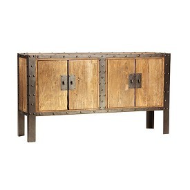 Reclaimed Wood And Iron Sideboard