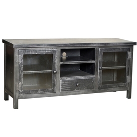 Industrial Iron Media Console By FURNITURE CONCEPTS