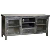Industrial Iron Media Console