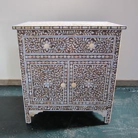 Mother of Pearl Inlay Dresser Brown