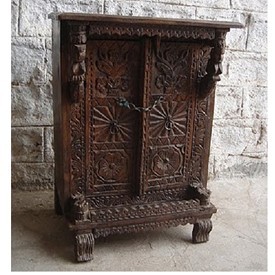Original Carved Wood Cabinet