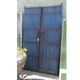 Vintage Painted Mongolian Garden Gate