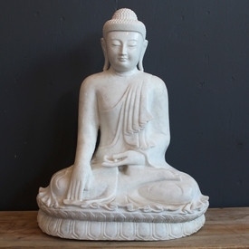 White Marble Buddha By FURNITURE CONCEPTS