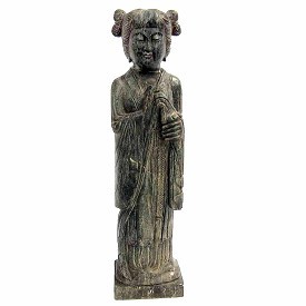 Black Stone Standing Geisha