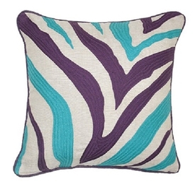 Linen Zebra Pillow