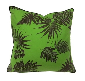 Down FIlled Fern Green Pillow