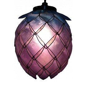 Capiz Shell Hanging Lotus Lantern