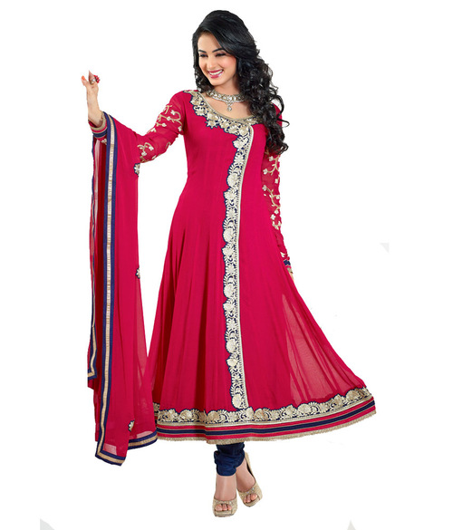 Georgette Embroidered Anarkali Salwar Kameez