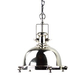 Industrial Chrome Hanging Lantern By FURNITURE CONCEPTS