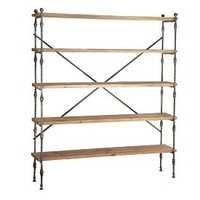 Reclaimed Wood And Iron Shelving