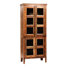 Reclaimed Wood Glass Display Cabinet By FURNITURE CONCEPTS