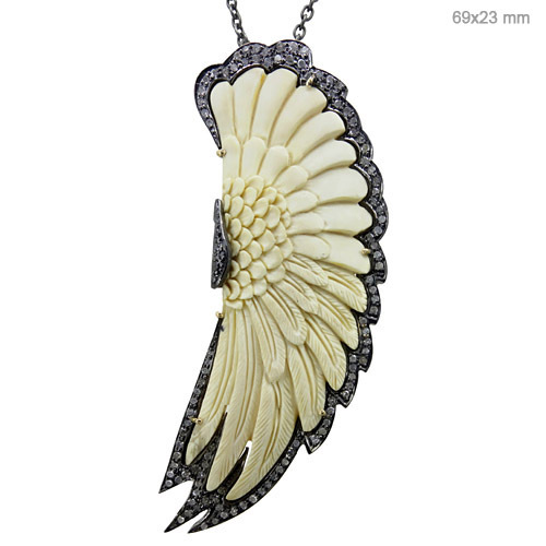 Ivory Diamond Pendant