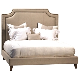 Linen Upholstered Bed Frame By FURNITURE CONCEPTS