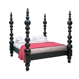 Architectural Carved Ball Poster Bed