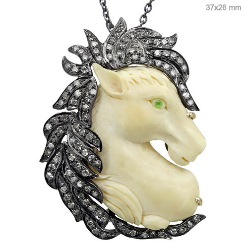 Ivory Diamond Pendant