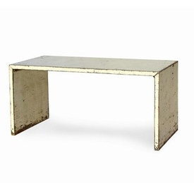 White Distressed Writing Table Desk