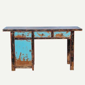 Painted Writing Table with Drawers
