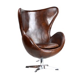 Aged Leather Wingback chair