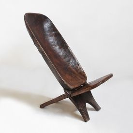 Mali Wood Carved Chair