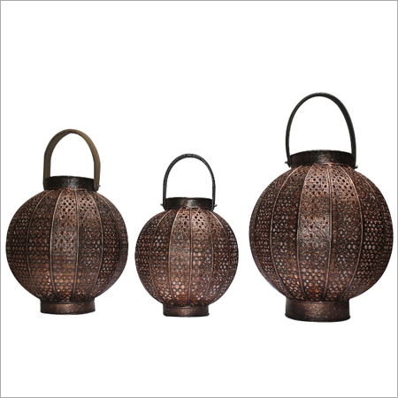 Copper Moroccan Candle Lantern
