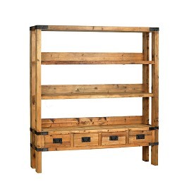 Reclaimed Wood Bookcase With Drawers By FURNITURE CONCEPTS