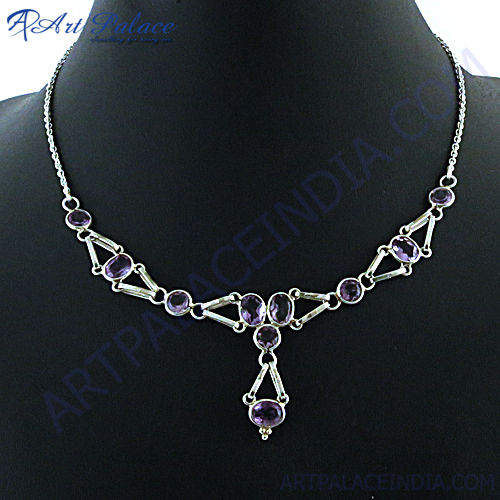 Best Selling Silver Amethyst Necklace