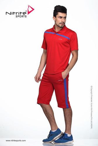 Mens Performance Sports Jamaican T-Shirt - Polyester, S-XXL, Red | Moisture-Wicking, Breathable, Lightweight, Durable, Quick-Drying, Athletic Fit