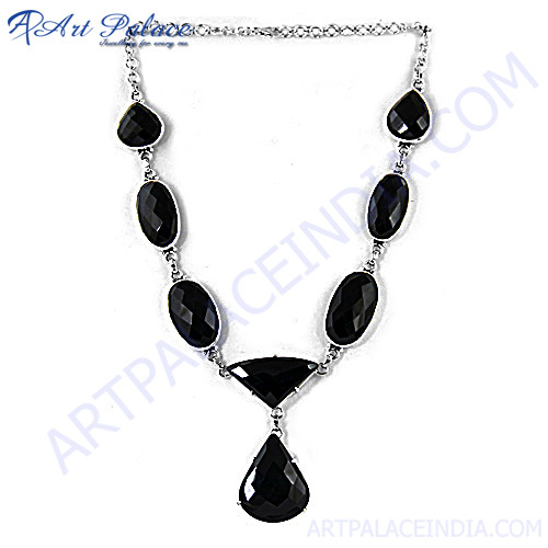 Best Black Onyx Silver Necklace 