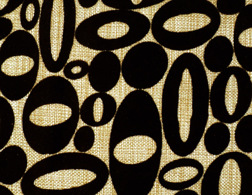 PR13 - Linen Blend, 140cm Width, Black | Durable Fabric, Geometric Pattern, Versatile Use, Easy Cleaning
