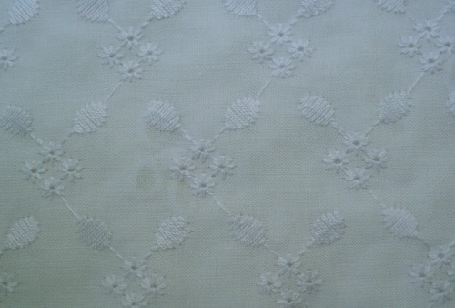 Schiffli Embroidered Cotton Fabric