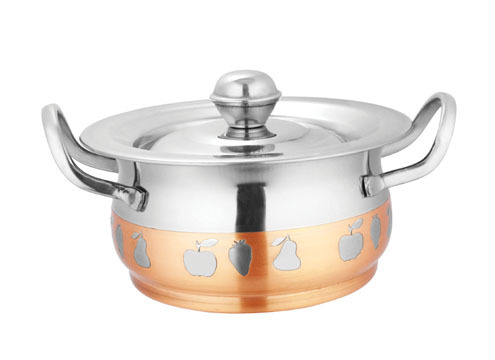 Handi frut design copper bottom