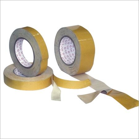 Yellow And Brown Double Side Cotton Tape