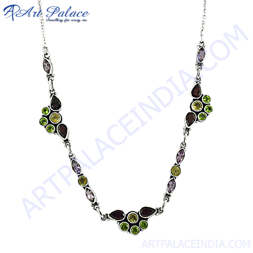 Multi Style Gemstone Necklace