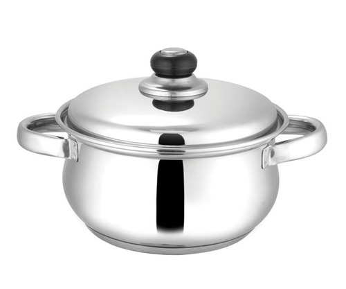 Belly Handi Induction Base 10x12 - Stainless Steel, Induction Compatible | Durable, Even Heating, Easy to Clean, Two Handles, Lid