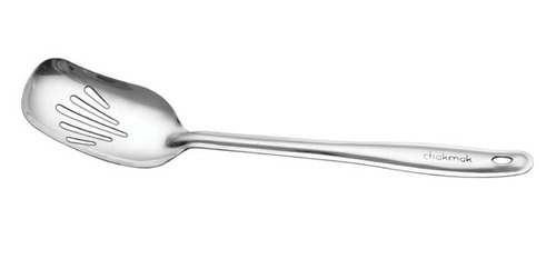Basting Achar Spoon - Stainless Steel, 25cm, Mirror Polish | Durable, Ergonomic Handle, Multiple Holes, Heat Resistant