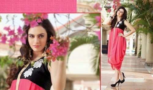 Pink & Black Designer Kurtis