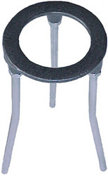 Laboratory Tripod - Aluminum 52mm Dia x 15mm Thick Silver, Stable Support with Test Tube Holder