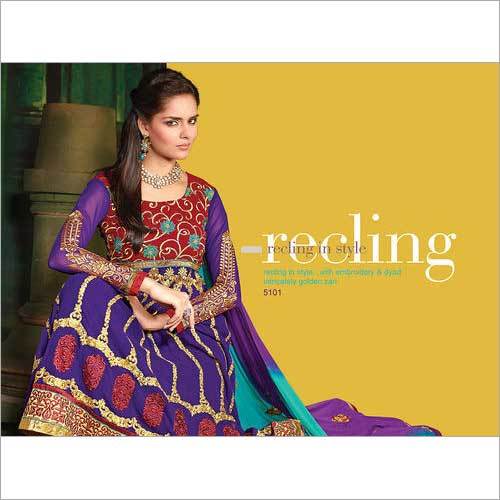 Purple Designer Anarkali Suits