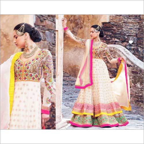 Yellow Fancy Salwar Kameez