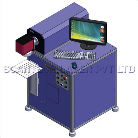 Blue Industrial 2D Laser Marking Machine