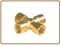 Brass Four Way Female