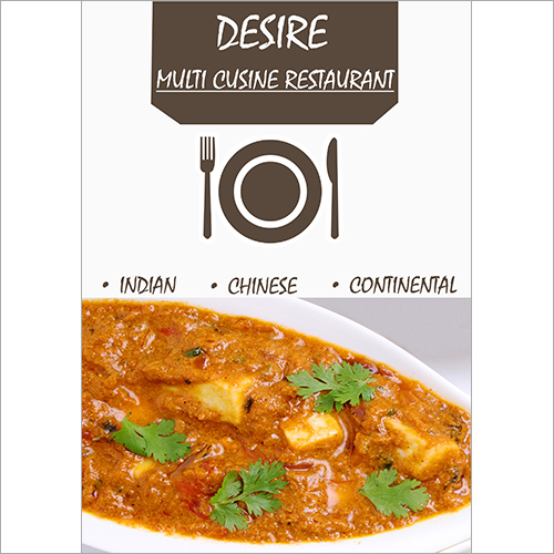 Food Menu Printing Services