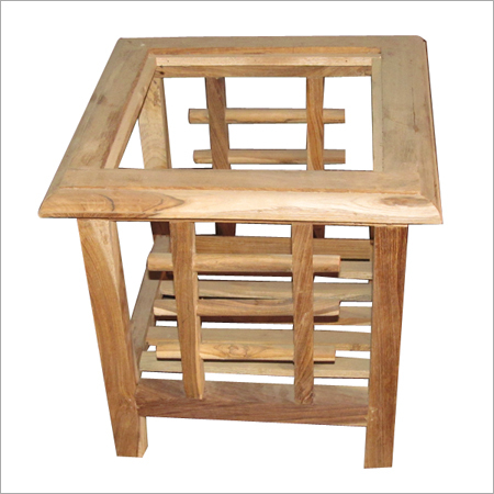 Square Wooden Stool