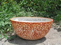Sandstone Bowl Planter