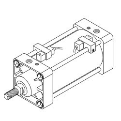 Reed Switch Cylinder - Aluminum 32-100 mm Bore Size | Robust Design Light Weight Double Acting